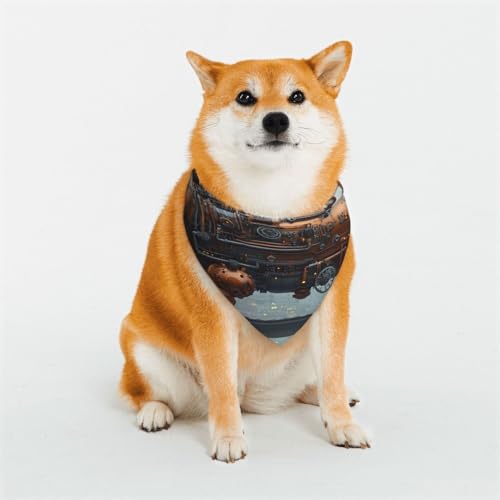 Hundehalstücher mit mechanischem Zug, für kleine, mittelgroße und große Hunde, weich und bequem, für Jungen und Mädchen, ideal für Haustiere Hundehalstücher mit mechanischem Zug, für kleine, mittelgroße und große Hunde, weich und bequem, für Jungen und Mädchen, ideal für Haustiere von UYHhgqw