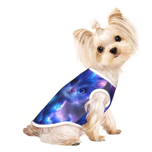 Leuchtende Katzen-T-Shirts für Hunde, weiche und atmungsaktive Hundekleidung, einfaches An- und Ausziehen, geeignet für kleine Haustiere Leuchtende Katzen-T-Shirts für Hunde, weiche und atmungsaktive Hundekleidung, einfaches An- und Ausziehen, geeignet für kleine Haustiere von UYHhgqw