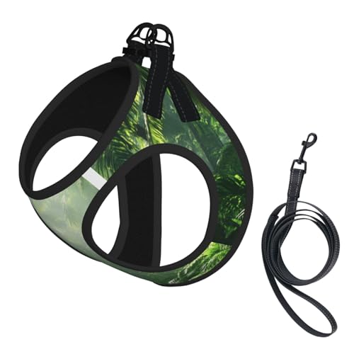 Lush Forest Hundegeschirr, atmungsaktiv, reflektierend, verstellbare Haustierweste, geeignet für kleine Katzen und Hunde Lush Forest Hundegeschirr, atmungsaktiv, reflektierend, verstellbare Haustierweste, geeignet für kleine Katzen und Hunde von UYHhgqw