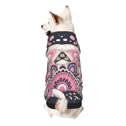 Mandala-Meditations-Hunde-Kapuzenpullover, weiches und atmungsaktives Polyester, Haustierkleidung für kleine Hunde, Jungen und Mädchen Mandala-Meditations-Hunde-Kapuzenpullover, weiches und atmungsaktives Polyester, Haustierkleidung für kleine Hunde, Jungen und Mädchen von UYHhgqw