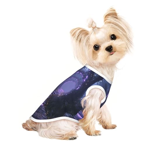 Neon Vine Haustier-T-Shirts für Hunde, weiche und atmungsaktive Hundekleidung, einfaches An- und Ausziehen, geeignet für kleine Haustiere Neon Vine Haustier-T-Shirts für Hunde, weiche und atmungsaktive Hundekleidung, einfaches An- und Ausziehen, geeignet für kleine Haustiere von UYHhgqw