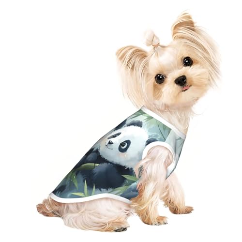 Niedliches Panda-Haustier-T-Shirt für Hunde, weiche und atmungsaktive Hundekleidung, einfaches An- und Ausziehen, geeignet für kleine Haustiere Niedliches Panda-Haustier-T-Shirt für Hunde, weiche und atmungsaktive Hundekleidung, einfaches An- und Ausziehen, geeignet für kleine Haustiere von UYHhgqw