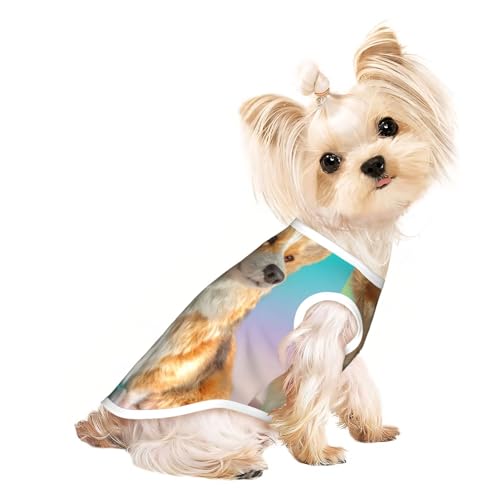 Niedliches T-Shirt für kleine Hunde, weiche und atmungsaktive Hundekleidung, einfaches An- und Ausziehen, geeignet für kleine Haustiere Niedliches T-Shirt für kleine Hunde, weiche und atmungsaktive Hundekleidung, einfaches An- und Ausziehen, geeignet für kleine Haustiere von UYHhgqw