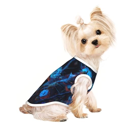 Night Charm Haustier-T-Shirts für Hunde, weiche und atmungsaktive Hundekleidung, einfaches An- und Ausziehen, geeignet für kleine Haustiere Night Charm Haustier-T-Shirts für Hunde, weiche und atmungsaktive Hundekleidung, einfaches An- und Ausziehen, geeignet für kleine Haustiere von UYHhgqw