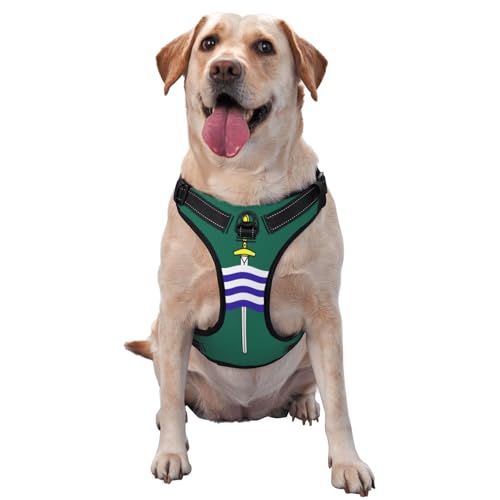 Peterborough Flag Hundegeschirr für kleine, mittelgroße und große Hunde - reflektierende Riemen, verstellbare Passform mit Schnellverschluss-Schnallen Peterborough Flag Hundegeschirr für kleine, mittelgroße und große Hunde - reflektierende Riemen, verstellbare Passform mit Schnellverschluss-Schnallen von UYHhgqw