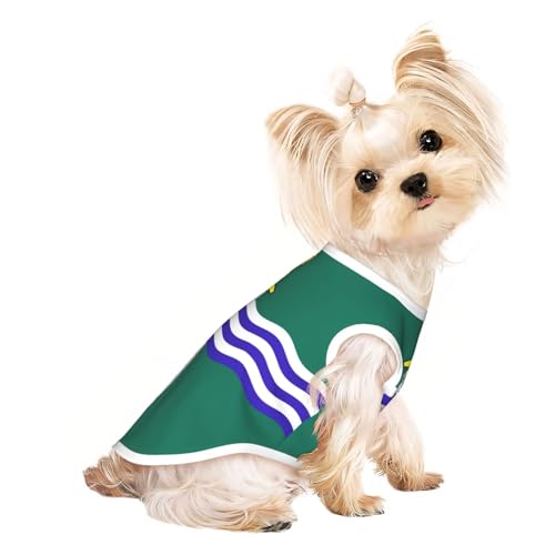 Peterborough Hunde-T-Shirts mit Flagge, weiche und atmungsaktive Hundekleidung, einfaches An- und Ausziehen, geeignet für kleine Haustiere Peterborough Hunde-T-Shirts mit Flagge, weiche und atmungsaktive Hundekleidung, einfaches An- und Ausziehen, geeignet für kleine Haustiere von UYHhgqw