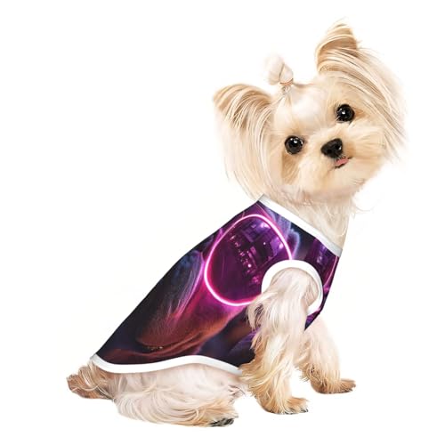Punk-Hunde-T-Shirts für Hunde, weiche und atmungsaktive Hundekleidung, einfaches An- und Ausziehen, geeignet für kleine Haustiere Punk-Hunde-T-Shirts für Hunde, weiche und atmungsaktive Hundekleidung, einfaches An- und Ausziehen, geeignet für kleine Haustiere von UYHhgqw