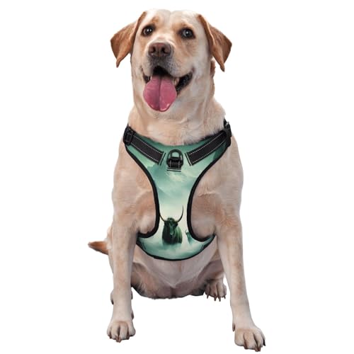 Rinderherden in den Bergen Hundegeschirr für kleine, mittelgroße und große Hunde - reflektierende Riemen, verstellbare Passform mit Schnellverschluss-Schnallen Rinderherden in den Bergen Hundegeschirr für kleine, mittelgroße und große Hunde - reflektierende Riemen, verstellbare Passform mit Schnellverschluss-Schnallen von UYHhgqw