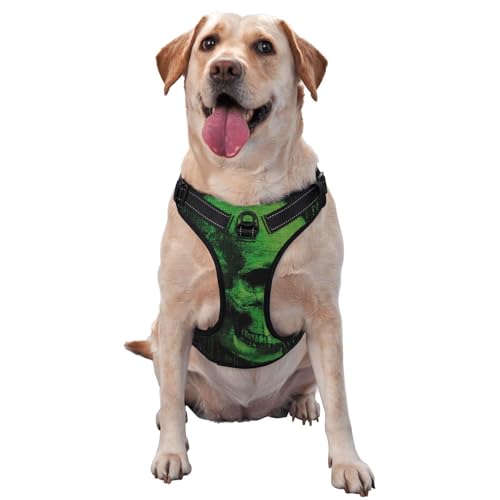 Skull Password Hundegeschirr für kleine, mittelgroße und große Hunde – reflektierende Riemen, verstellbare Passform mit Schnellverschluss-Schnallen Skull Password Hundegeschirr für kleine, mittelgroße und große Hunde – reflektierende Riemen, verstellbare Passform mit Schnellverschluss-Schnallen von UYHhgqw