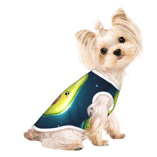Smiling Avocado Haustier-T-Shirts für Hunde, weiche und atmungsaktive Hundekleidung, einfaches An- und Ausziehen, geeignet für kleine Haustiere von UYHhgqw