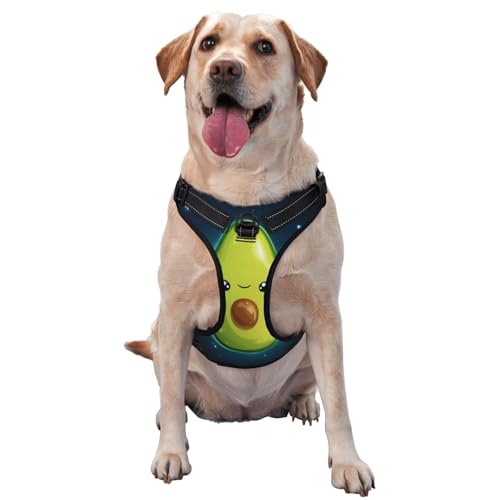 Smiling Avocado Hundegeschirr für kleine, mittelgroße und große Hunde – reflektierende Riemen, verstellbare Passform mit Schnellverschluss-Schnallen Smiling Avocado Hundegeschirr für kleine, mittelgroße und große Hunde – reflektierende Riemen, verstellbare Passform mit Schnellverschluss-Schnallen von UYHhgqw