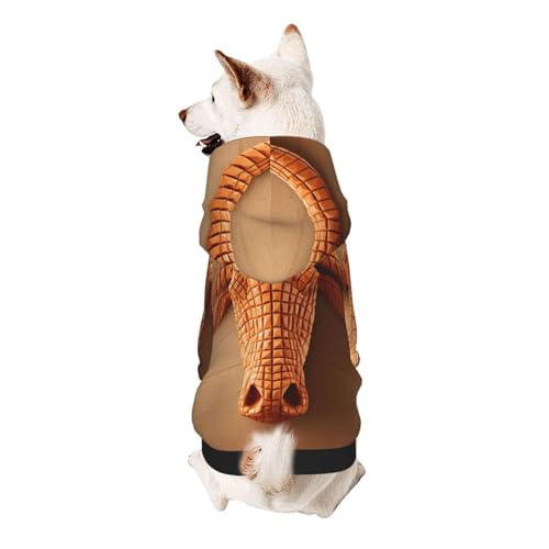 Symmetrischer Bullenkopf-Kapuzenpullover, weiches und atmungsaktives Polyester, Haustierkleidung für kleine Hunde, Jungen und Mädchen von UYHhgqw