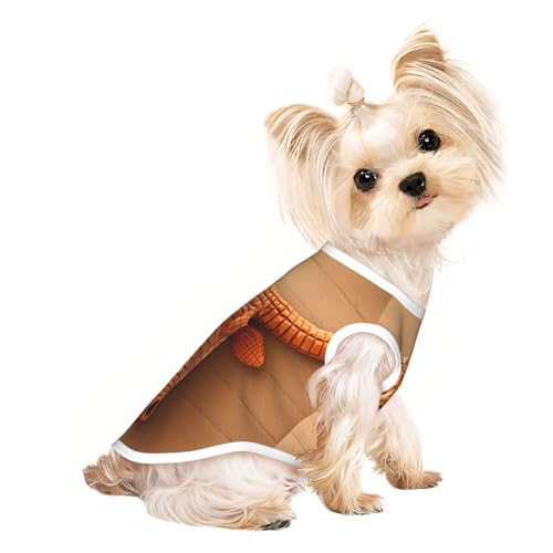 Symmetrisches Bullenkopf-T-Shirt für Hunde, weiche und atmungsaktive Hundekleidung, einfaches An- und Ausziehen, geeignet für kleine Haustiere von UYHhgqw