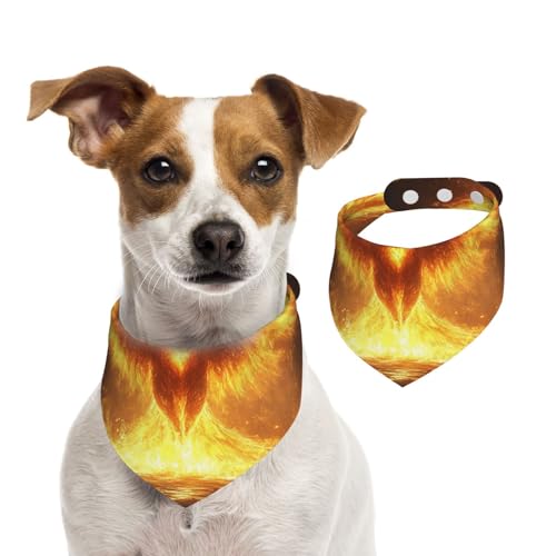 The Fiery Red Phoenix Hundehalstuch, weich, bequem, verstellbare Passform für Jungen und Mädchen, drei Größen für Katzen und Hunde The Fiery Red Phoenix Hundehalstuch, weich, bequem, verstellbare Passform für Jungen und Mädchen, drei Größen für Katzen und Hunde von UYHhgqw