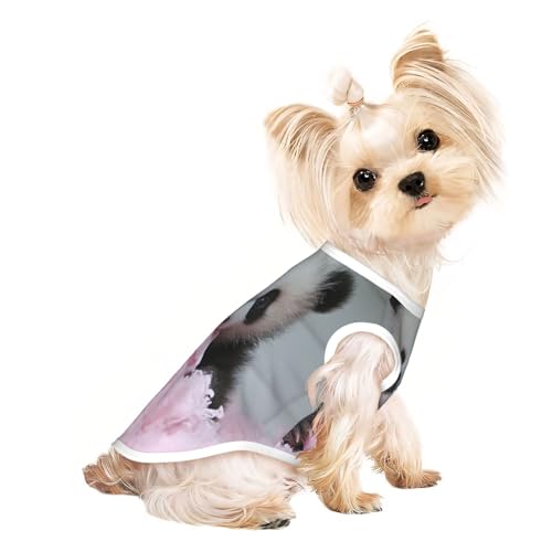 The Happiness of Pandas Haustier-T-Shirts für Hunde, weiche und atmungsaktive Hundekleidung, einfaches An- und Ausziehen, geeignet für kleine Haustiere The Happiness of Pandas Haustier-T-Shirts für Hunde, weiche und atmungsaktive Hundekleidung, einfaches An- und Ausziehen, geeignet für kleine Haustiere von UYHhgqw