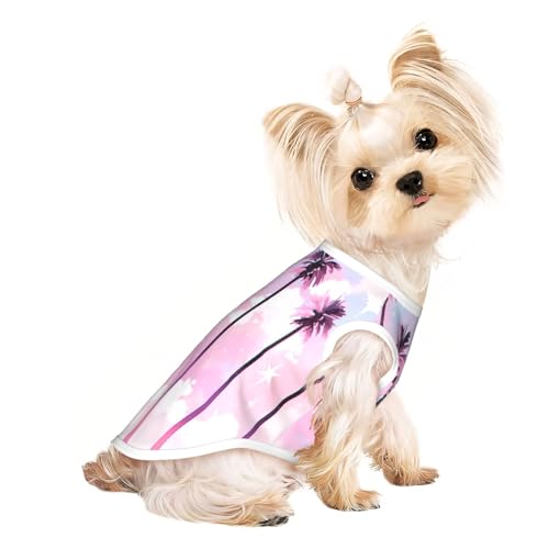 Tropical Islands Haustier-T-Shirts für Hunde, weiche und atmungsaktive Hundekleidung, einfaches An- und Ausziehen, geeignet für kleine Haustiere Tropical Islands Haustier-T-Shirts für Hunde, weiche und atmungsaktive Hundekleidung, einfaches An- und Ausziehen, geeignet für kleine Haustiere von UYHhgqw