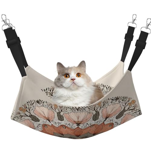 UYHhgqw Alien Lotusblumen-Haustier-Hängematte, Samt-Hängematte für Katzen, verstellbare Gurte mit Metallhaken, perfekt für kleine Haustiere UYHhgqw Alien Lotusblumen-Haustier-Hängematte, Samt-Hängematte für Katzen, verstellbare Gurte mit Metallhaken, perfekt für kleine Haustiere von UYHhgqw