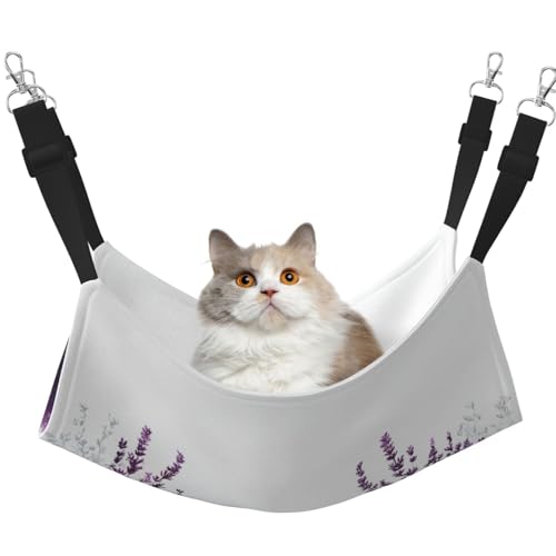 UYHhgqw Haustier-Hängematte, Samt-Hängematte für Katzen, verstellbare Gurte mit Metallhaken, perfekt für kleine Haustiere UYHhgqw Haustier-Hängematte, Samt-Hängematte für Katzen, verstellbare Gurte mit Metallhaken, perfekt für kleine Haustiere von UYHhgqw