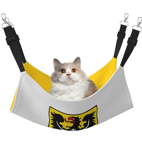 UYHhgqw Haustier-Hängematte mit schlesischer Flagge, Samt, verstellbare Gurte mit Metallhaken, perfekt für kleine Haustiere UYHhgqw Haustier-Hängematte mit schlesischer Flagge, Samt, verstellbare Gurte mit Metallhaken, perfekt für kleine Haustiere von UYHhgqw