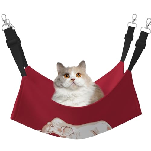UYHhgqw Haustier-Hängematte mit siamesischer Souveränitätsflagge, Samt, Katzenbett, verstellbare Gurte mit Metallhaken, perfekt für kleine Haustiere UYHhgqw Haustier-Hängematte mit siamesischer Souveränitätsflagge, Samt, Katzenbett, verstellbare Gurte mit Metallhaken, perfekt für kleine Haustiere von UYHhgqw