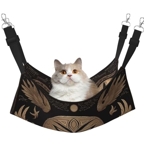 UYHhgqw Mysteriöse geometrische Symmetrie-Haustier-Hängematte, Samt-Katzenbett-Hängematte, verstellbare Gurte mit Metallhaken, perfekt für kleine Haustiere UYHhgqw Mysteriöse geometrische Symmetrie-Haustier-Hängematte, Samt-Katzenbett-Hängematte, verstellbare Gurte mit Metallhaken, perfekt für kleine Haustiere von UYHhgqw