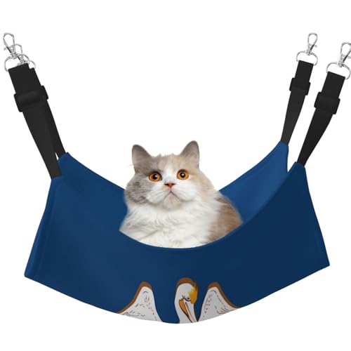 UYHhgqw Qtyvgtic Haustier-Hängematte, Samt-Katzenbett-Hängematte, verstellbare Gurte mit Metallhaken, perfekt für kleine Haustiere UYHhgqw Qtyvgtic Haustier-Hängematte, Samt-Katzenbett-Hängematte, verstellbare Gurte mit Metallhaken, perfekt für kleine Haustiere von UYHhgqw