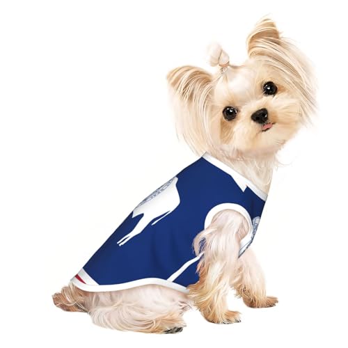Wyoming Haustier-T-Shirts für Hunde, weiche und atmungsaktive Hundekleidung, einfaches An- und Ausziehen, geeignet für kleine Haustiere Wyoming Haustier-T-Shirts für Hunde, weiche und atmungsaktive Hundekleidung, einfaches An- und Ausziehen, geeignet für kleine Haustiere von UYHhgqw