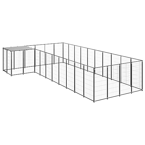 Startseite Möbel Hundehütte schwarz 13,31 m² Stahl von UYSELA
