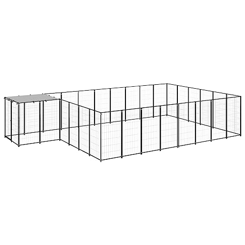 Startseite Möbel Hundehütte schwarz 15,73 m² Stahl von UYSELA