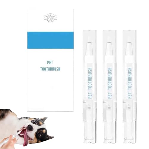 Pet Toothbrush Pen, ZahnbüRstenstift FüR Haustiere, ZahnbüRstenstift FüR Hunde, ZahnbüRstenset FüR Hunde, Zahnreinigungsstift FüR Hunde, Zahnstein Hunde Entfernen,Mundgeruch Hund BekäMpfen (3PC) Pet Toothbrush Pen, ZahnbüRstenstift FüR Haustiere, ZahnbüRstenstift FüR Hunde, ZahnbüRstenset FüR Hunde, Zahnreinigungsstift FüR Hunde, Zahnstein Hunde Entfernen,Mundgeruch Hund BekäMpfen (3PC) von UZIPZ