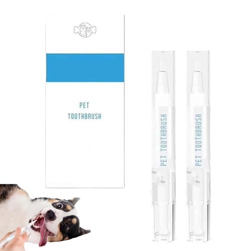 Pet Toothbrush Pen, ZahnbüRstenstift FüR Haustiere, ZahnbüRstenstift FüR Hunde, ZahnbüRstenset FüR Hunde, Zahnreinigungsstift FüR Hunde, Zahnstein Hunde Entfernen,Mundgeruch Hund BekäMpfen (2PC) Pet Toothbrush Pen, ZahnbüRstenstift FüR Haustiere, ZahnbüRstenstift FüR Hunde, ZahnbüRstenset FüR Hunde, Zahnreinigungsstift FüR Hunde, Zahnstein Hunde Entfernen,Mundgeruch Hund BekäMpfen (2PC) von UZIPZ
