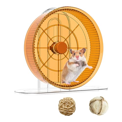 Hamsterrad - Leises Laufrad für Hamster, Geräuscharmes Hamsterlaufrad aus PP-Kunststoff für Hamster & Kleintiere (A) von UZQAFG