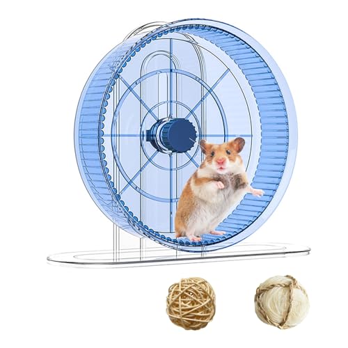 Hamsterrad - Leises Laufrad für Hamster, Geräuscharmes Hamsterlaufrad aus PP-Kunststoff für Hamster & Kleintiere (B) von UZQAFG