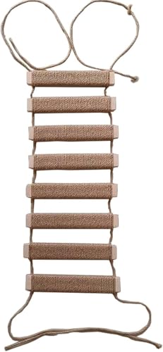Katzenleiter Holz Kratzbaum Wandmöbel - 50cm Outdoor Klettergerüst zum Springen, Kratzen & Ausruhen (A) von UZQAFG