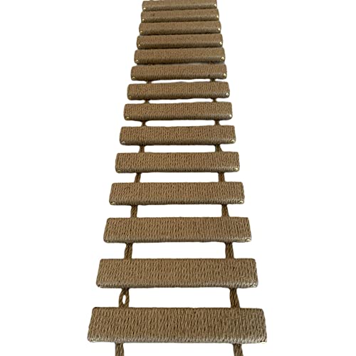Katzenleiter – Klettergerüst zum Kratzen – DIY Haustiermöbel Spielzeug für natürliche Klettergewohnheiten – Spielen und Trainieren (Q-100CM, Sisalhanf) von UZQAFG