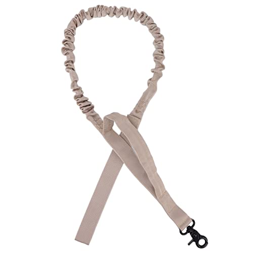 Uadme Hundeleine, verschleißfeste Militär-Haustier-Leine, einfache Kontrolle mit Elastizität, strapazierfähiges Nylon, 1,5 m lang, Khaki, ideal für Welpen und große Hunde von Uadme
