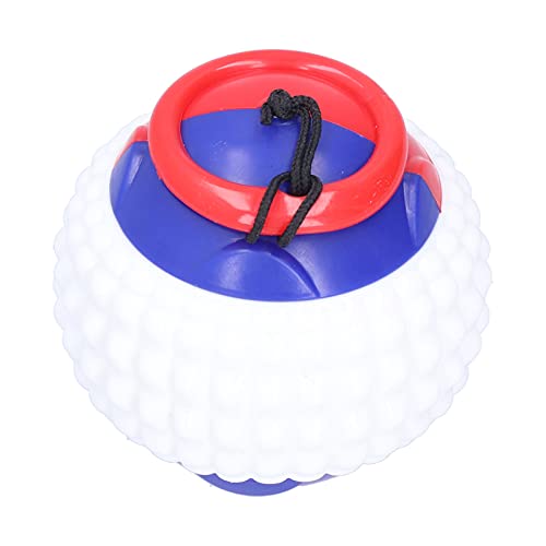 Uadme Hundetrainingsball, dehnbares Haustier-Kauspielzeug mit Gummiseil für interaktives Spielen, Blau, ideal für Hundeübung und Training, 10 cm von Uadme