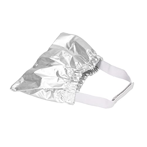 Uadme Katzen-Badehut, wasserdicht, verstellbar, Ohrenschutz, Duschhut für Hunde, atmungsaktives Polyester, Silber, Größe M, Haustier-Badezubehör von Uadme
