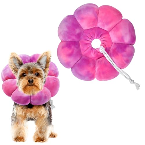 Uadonile Katzenhalsband mit Blumenmuster, verstellbar, weiches elisabethanisches Halsband für Hunde, Genesung, E-Halsband nach Operationen, Genesungs-E-Halsband für Kätzchen/Welpen und Katzen, zur Uadonile Katzenhalsband mit Blumenmuster, verstellbar, weiches elisabethanisches Halsband für Hunde, Genesung, E-Halsband nach Operationen, Genesungs-E-Halsband für Kätzchen/Welpen und Katzen, zur von Uadonile