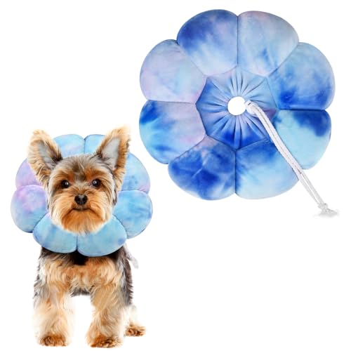 Uadonile Katzenhalsband mit Blumenmuster, verstellbar, weiches elisabethanisches Halsband für Hunde, Genesung, E-Halsband nach Operationen, Genesungs-E-Halsband für Kätzchen/Welpen und Katzen, zur Uadonile Katzenhalsband mit Blumenmuster, verstellbar, weiches elisabethanisches Halsband für Hunde, Genesung, E-Halsband nach Operationen, Genesungs-E-Halsband für Kätzchen/Welpen und Katzen, zur von Uadonile