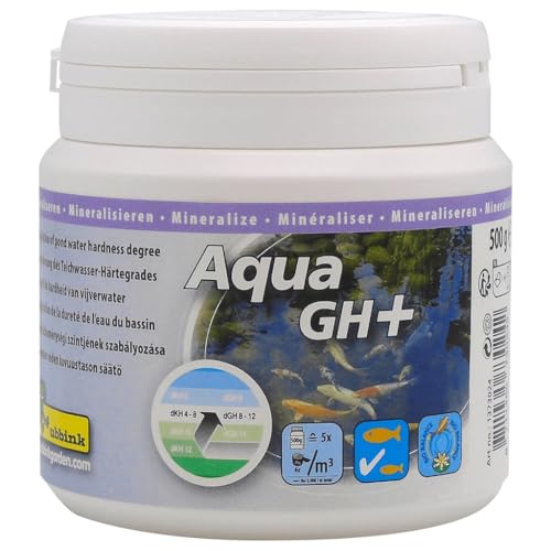 Ubbink Aqua GH+ Granulat – Teichwasserhärtebehandlung für klare aquatische Umgebungen, stabilisiert den pH-Wert, 500 g/5000 l von Ubbink