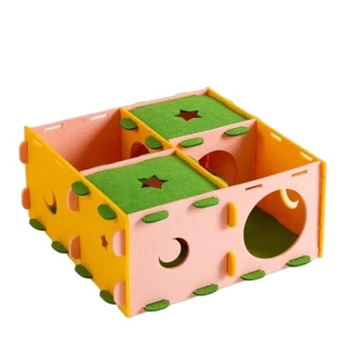Abnehmbares Filz-Labyrinth-Verstecken, Nest, Hamster, Durchgang, Zuckergleiter, goldener Bär, Spielzeug, für den Innenbereich, kleine Vorräte Abnehmbares Filz-Labyrinth-Verstecken, Nest, Hamster, Durchgang, Zuckergleiter, goldener Bär, Spielzeug, für den Innenbereich, kleine Vorräte von Uclac