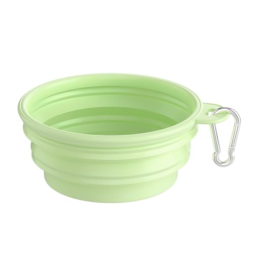 Macaron Color Pet Outing Tragbarer faltbarer Futternapf Hund Trinknapf Katze Futternapf Reisschüssel Reisschüssel mit Karabiner Haustierbedarf von Uclac