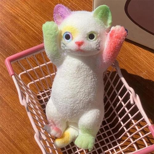 Uclac Niedliches Katzenspielzeug zum Stressabbau, Silikon, weich, Katzenspielzeug, Spielzeug in Form einer Hand, Entspannung, Stressabbau von Uclac