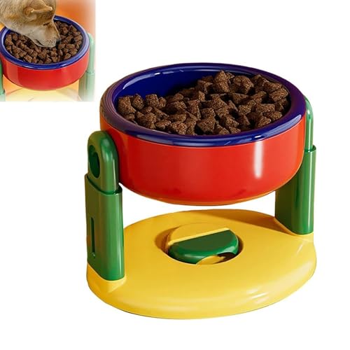 Höhenverstellbarer erhöhter Hundenapf mit Saugnapf, einzelner erhöhter Hundenapf mit Ständer für kleine und mittelgroße Hunde, erhöhte Katzenfutter- und Wassernäpfe, anhebbarer Saugnapf für Haustiere von Ucuse