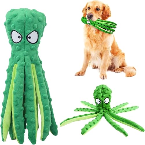 Ucuse Octopus Hundespielzeug Quietschendes Hundespielzeug, Interaktives Spielspielzeug, Keine Füllung Octopus Hunde Kauspielzeug mit Knisterpapier für Mittlere und Große Hunde Spielen Ucuse Octopus Hundespielzeug Quietschendes Hundespielzeug, Interaktives Spielspielzeug, Keine Füllung Octopus Hunde Kauspielzeug mit Knisterpapier für Mittlere und Große Hunde Spielen von Ucuse