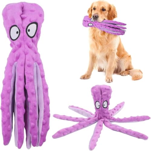 Ucuse Octopus Hundespielzeug Quietschendes Hundespielzeug, Interaktives Spielspielzeug, Keine Füllung Octopus Hunde Kauspielzeug mit Knisterpapier für Mittlere und Große Hunde Spielen Ucuse Octopus Hundespielzeug Quietschendes Hundespielzeug, Interaktives Spielspielzeug, Keine Füllung Octopus Hunde Kauspielzeug mit Knisterpapier für Mittlere und Große Hunde Spielen von Ucuse