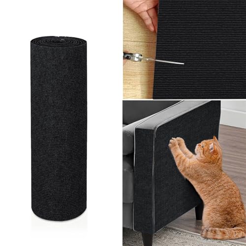 Ueiwffzo Kratzmatte Katze, Kratzteppich Selbstklebend DIY Kratzbrett Katze Katzenkratzmatte Kratzbrett Wand, Katzenkratzbretter Kratzmatte AntiKratz Tape für Katzenständer Sofas (30 * 100cm,Schwarz) Ueiwffzo Kratzmatte Katze, Kratzteppich Selbstklebend DIY Kratzbrett Katze Katzenkratzmatte Kratzbrett Wand, Katzenkratzbretter Kratzmatte AntiKratz Tape für Katzenständer Sofas (30 * 100cm,Schwarz) von Ueiwffzo