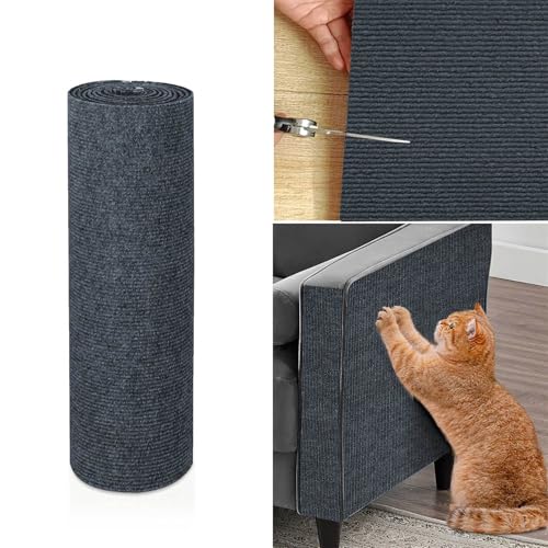 Ueiwffzo Kratzmatte Katze, Kratzteppich Selbstklebend DIY Kratzbrett Katze Katzenkratzmatte Kratzbrett Wand, Katzenkratzbretter Kratzmatte AntiKratz Tape für Katzenständer Sofas (30*60cm,Dunkelgrau) Ueiwffzo Kratzmatte Katze, Kratzteppich Selbstklebend DIY Kratzbrett Katze Katzenkratzmatte Kratzbrett Wand, Katzenkratzbretter Kratzmatte AntiKratz Tape für Katzenständer Sofas (30*60cm,Dunkelgrau) von Ueiwffzo