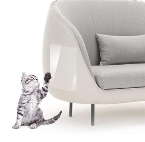 Ueiwffzo Selbstklebend Katzen Kratzfolie, Transparent Katze Kratzmatte, Katzen Kratzschutz, Kratzteppich Katze Wand, Anti Kratz Folie für Katzen Hunde (30 x 300cm) von Ueiwffzo